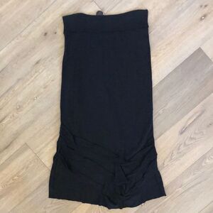 Neesh Black Cotton Ruche Skirt, Women’s S NWT